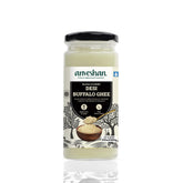 Pure Premium Desi Buffalo Ghee By Anveshan | High In Vitamins A, D & Healthy Bilona Method Desi Ghee For Strenghthens Bones & Immunity | (250ml) 8.4 Ounce | Jar Pack